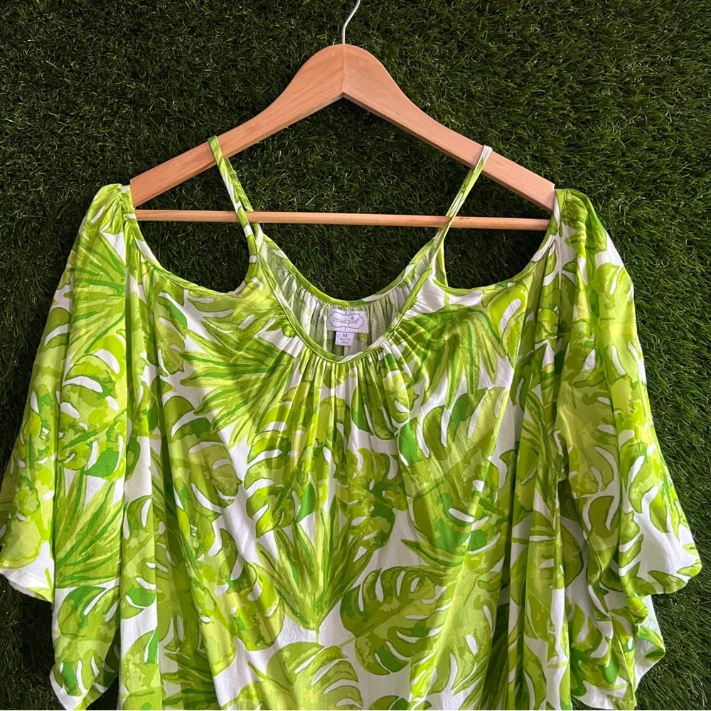 Mud Pie Coverup Swim Tropical Cold Shoulder